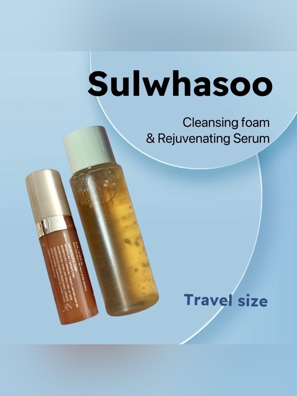 🇰🇷🆕📦BNIB SULWHASOO |TRAVEL| Luxe Cleansing Foam & Rejuvenating Serum ❗️read